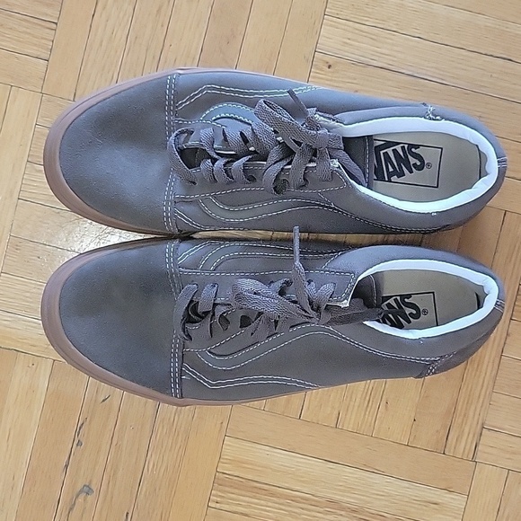 VANS x Supreme Old Skool ‘92 Zero Gray Leather Suede Gum Mens 8.5 Women's 10 - Picture 4 of 7